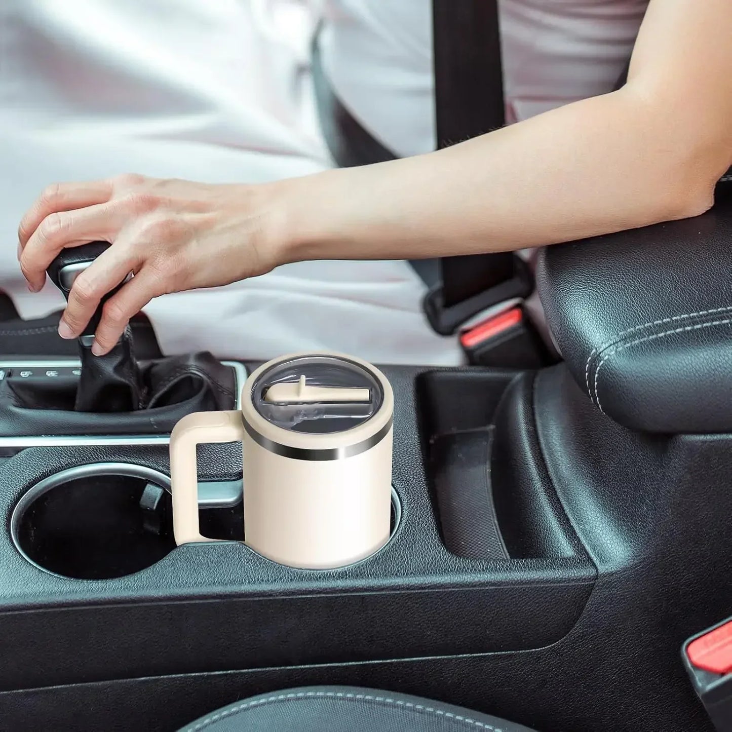 40oz Flip Straw Leak Proof Lid for Stanley H2.0 Quencher ProTour Tumbler Lid Replacement for Stanley Cup Accessories Straw Cover