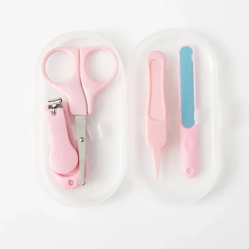 4pcs Nail Trimmer Baby NailsBaby Nail Clipper Set Children Kids Nail Cutter Scissors Files  Care Tools Baby Care Items