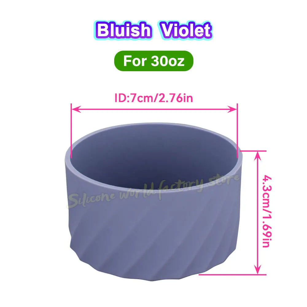 SW 40oz/30oz Silicone Cup Bottom Cover for Stanley Adventure Quencher Tumbler for IceFlow Flip Straw Water Bottle Sleeve 7.5/7CM