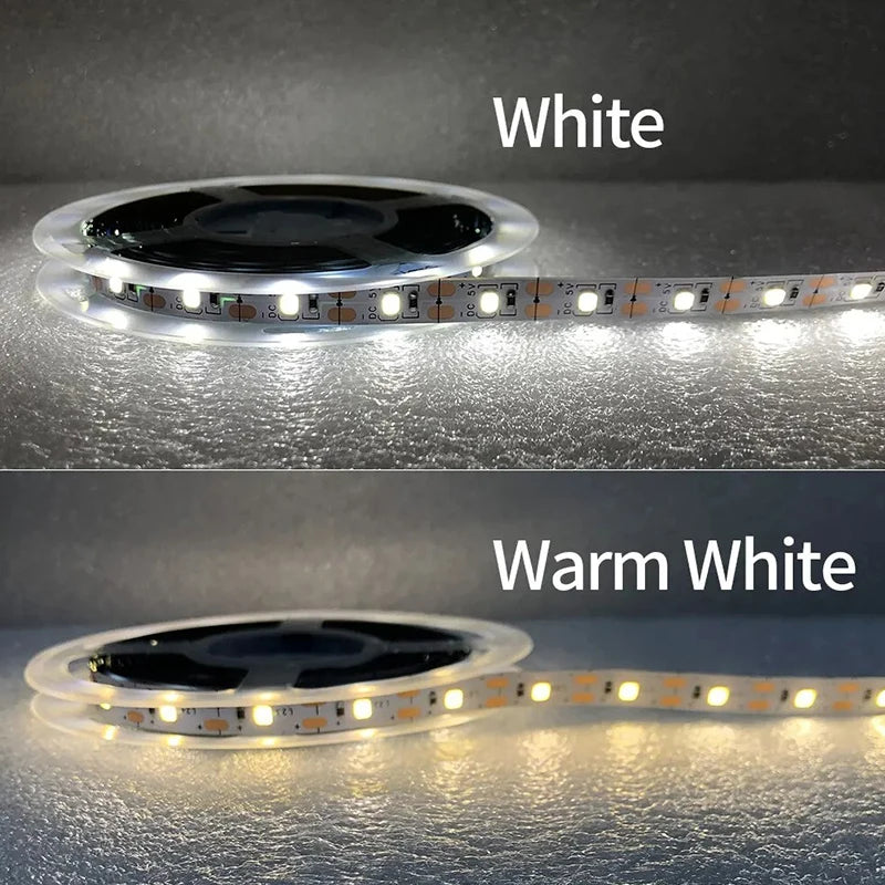 Warm White Led Strip Lights Usb White Led Tape Light 5V Flexible Led Lighting Strips Adhesive 2835 Led Lights Strip For Room