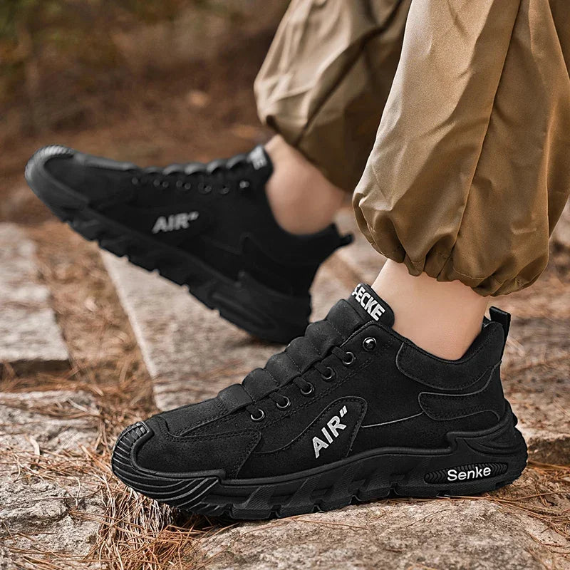 2025 New Breathable Slip-On Anti-Slip Wear-Resistant Casual Sports Shoes Men's Work Shoes Thick Bottom Labor Protection