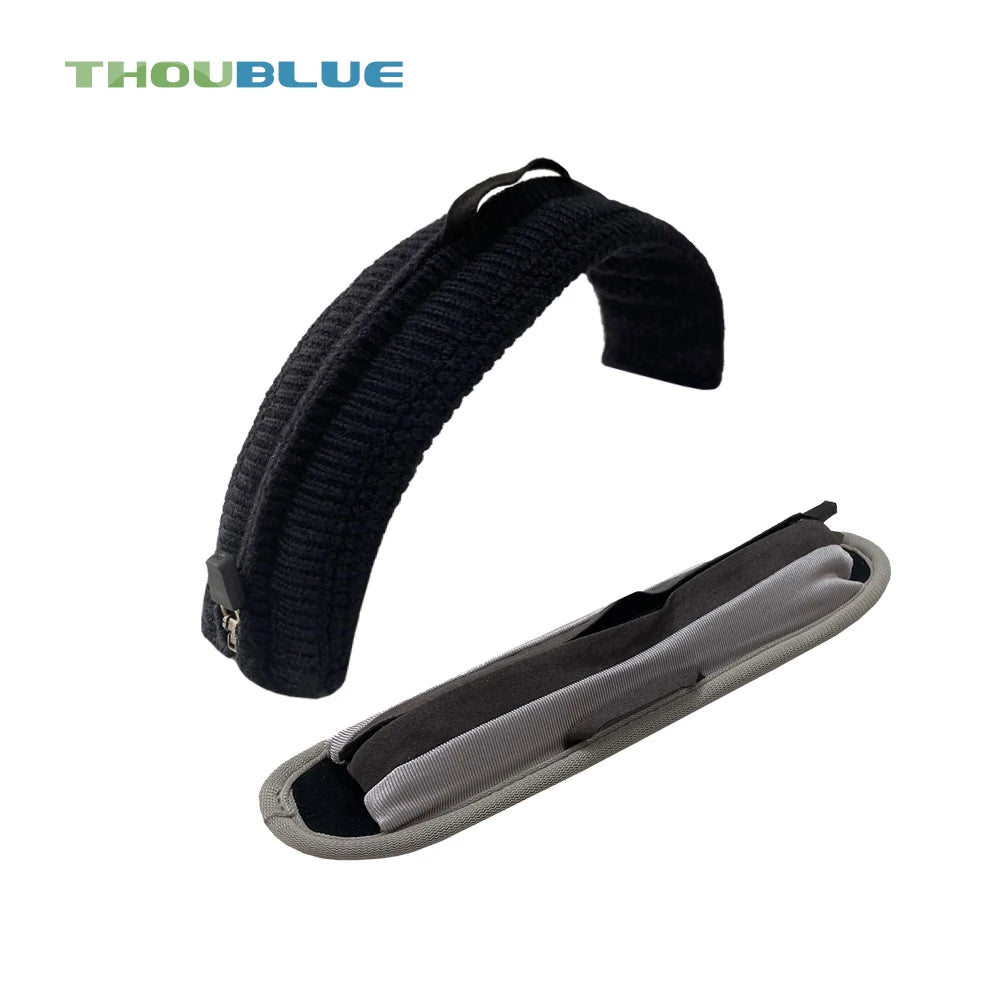 THOUBLUE Replacement Headphone Headband Zipper Cushion Cover For HyperX Cloud 1,2,Core,Alpha,Alpha S,Mix,Silver,Revolver S