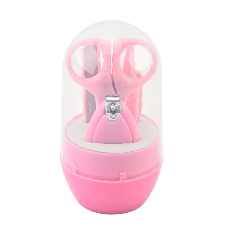 4/8pcs Newborn Baby Nail Scissor Baby Nail Care Tool Kid Safe Portable Nail Clipper Trimmer Tweezer with Box
