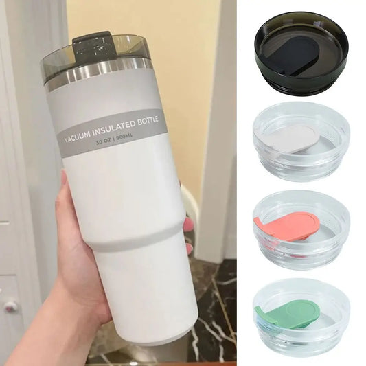 30oz Sealing Bottle Cover Splash Spill Proof Plain Plastic Replacement Lids for Tyeso/ Tumber Cup Cap Therms Cup