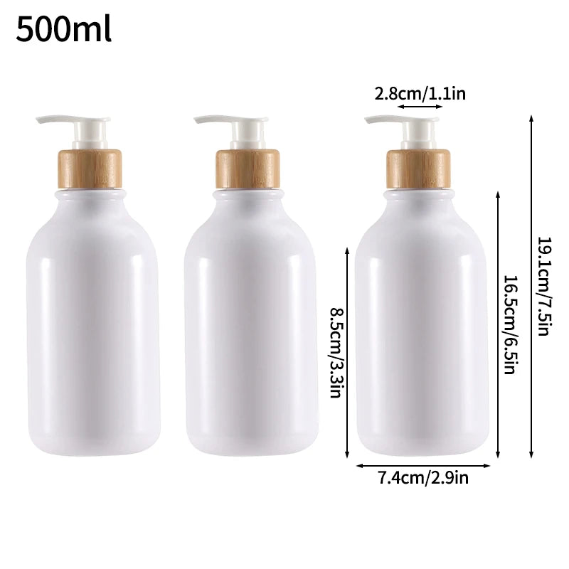 300/500ml Soap Dispenser for Bathroom Large Capacity Shower Shampoo Bottle Refillable Gel Bottle Lotion Liquid Storage Container