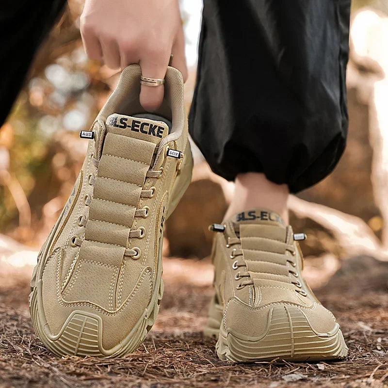 2025 New Breathable Slip-On Anti-Slip Wear-Resistant Casual Sports Shoes Men's Work Shoes Thick Bottom Labor Protection